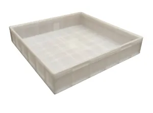 Square Plastic Stacking Food Grade Pizza Dough Bakery Trays -Commercial Quality - Picture 1 of 10