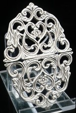 Antique Solid Silver Buckles for sale 