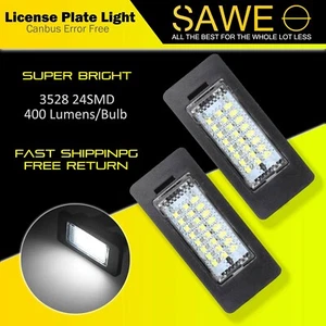 2xError Free LED License Plate Light For BMW 135i 325i 328i 335i 528i 535i X6 X5 - Picture 1 of 7