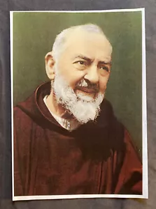 Stampa a colori ritratto A4 PADRE PIO da Pietrelcina + santino in omaggio - Bild 1 von 2