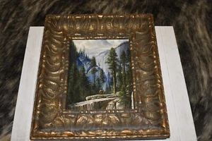High Quality Oil Painting Handpainted Oil on canvas Bear Near Waterfall Mountain - Picture 1 of 6