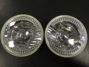 2 x 7"" Lichteinheit LED Pilotleuchten Siegelstrahl Upgrade auf H4 Halogenbeleuchtung - Bild 1 von 5