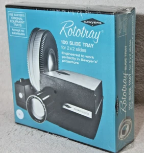 Sawyer's Rototray Rotary Projector Slide Tray 100 2x2 Sealed New - NOS - Picture 1 of 7