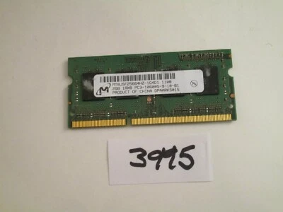 Micron 2Gb PC3-10600 1333Mhz DDR3 SODIMM Laptop Memory RAM (3995) - Image 1 of 2