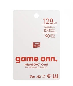 Onn 128GB Micro SD Card EXPRESS SHIPPING For Nintendo Switch 1 (Sealed) - Picture 1 of 11