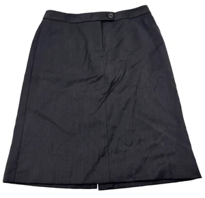 Neu mit Etikett J. Crew Factory schwarz 100 % Wolle mittelhoher Bund Karriere Bleistiftrock Damen 6 29 x 22" - Bild 1 von 10