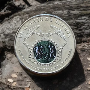 Panama 2016 1/4 Balboa commemorative Panamakanal Kanalbau Km#154 High Grade DG3 - Picture 1 of 2