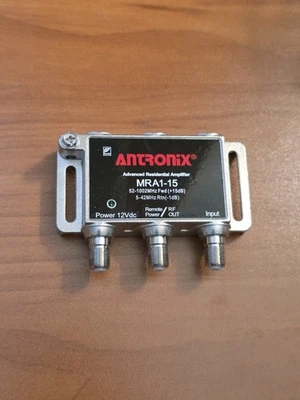 ANTRONIX MRA1-15/AC AMP COAXIAL CABLE AMPLIFIER w/ POWER ADAPTER - Image 1 of 2