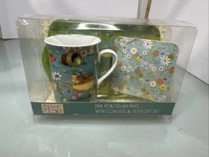 Debbie  Mumm  Fine Porcelain Mug and Coaster Set. NIB  - Picture 1 of 9