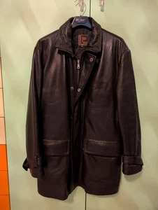 Giaccone Conbipel vera in pelle nero giacca originale tg. 48 uomo - Imagen 1 de 9