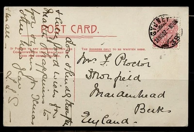 N.S.WALES PPC KURING GAI BAY - GAI CHASE wSON cds GYUNEY 1907  mld ENGLAND - Image 1 of 4