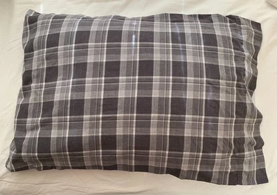 Ralph Lauren - 2 estuches estándar - gris patrón MADRAS - 100 % algodón - #794-795 Foto 1 de 4