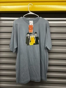 Vintage NIKE Basketball Blue Graphic TShirt 90’s RARE Read L New With Tags - Bild 1 von 4