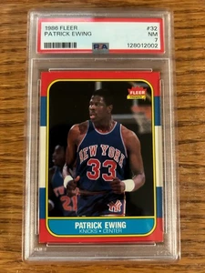 1986 Fleer #32 Patrick Ewing PSA 7 - Bild 1 von 2