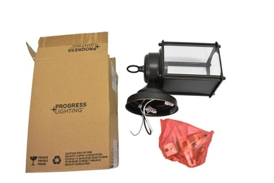 Progress Lighting P5607-20 Outdoor Wall Lantern Antique Bronze Flat Glass Light - Image 1 of 4