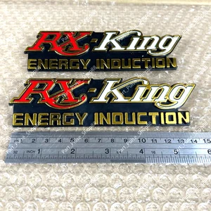 Pair YAMAHA RX KING RX-KING 135 RX135 SIDE COVER EMBLEM BADGE NOS Aftermarket - Bild 1 von 8