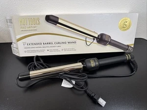 HOT TOOLS New and Improved 24K Gold Professional 1" Extended Barrel Curling Iron - Picture 1 of 5