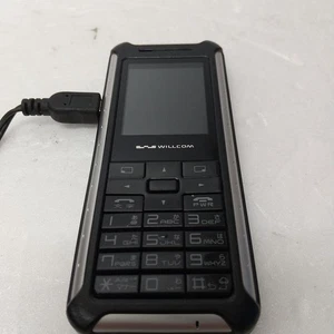 Willcom Wx1308 Sii Mobile Phone Body Silver Japanese Keitai Phone PHS Retro - Picture 1 of 4