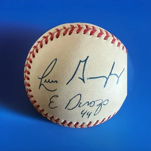 2001 WORLD SERIES CHAMPS D-BACKS Luis Gonzalez,Finley, Womack,Durazo Signed Ball - Picture 1 of 4
