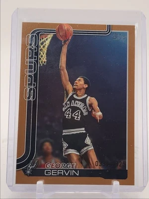 GEORGE GERVIN 2025-26 TOPPS BUQUE INSIGNIA BALONCESTO ESPUELAS DORADAS/2025 Q5722 Foto 1 de 2