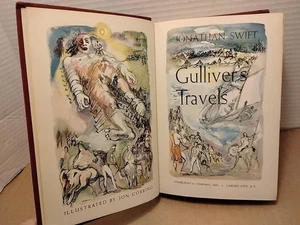 Gulliver's Travels by Jonathan Swift 1945 Literary Guild Hardcover Jon Corbino - Bild 1 von 8
