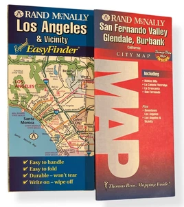 Rand McNally (2 Stück) Kalifornien Los Angeles San Fernando Valley usw... - Bild 1 von 2