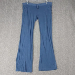 REBECCA BEESON DAMEN BLAU KORDELZUG YOGA PYJAMA LOUNGE HOSE GRÖSSE 3 - Bild 1 von 9