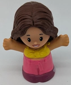 Fisher Price Little People Barbie Dreamhouse Skipper Girl Long Brown Hair Figure - Picture 1 of 2