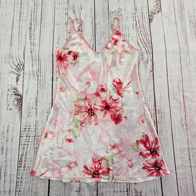 Jones New York Satén Floral Cuello en V Romántico Camisón Vestido de Noche M Foto 1 de 4