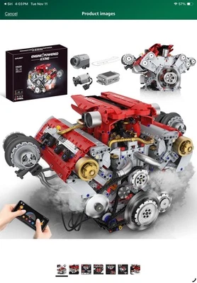 V8 Engine Building Kit That Works, Build Your Own Model Engine for Adult - Image 1 of 4