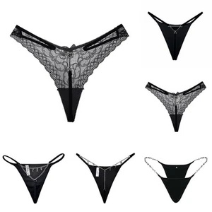 Color Lingeries Chain Back Chain G-string Panty Thongs Brand Underwears - Picture 1 of 16