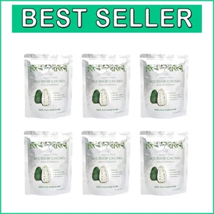 All-Natural Soursop Snack Pack of 6 - Pure Flavor, No Additives - 8.82 Oz Each - Picture 1 of 9