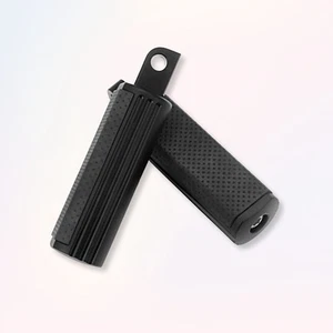 Escaleras de pasajero Black Defiance para Harley FLHX FLTR Road Glide Softail Dyna - Imagen 1 de 5