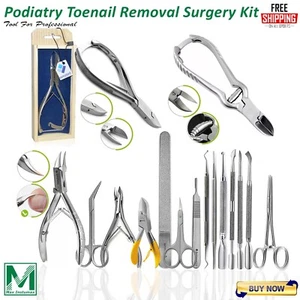 Foot Care & Pedicure Tool Set Ingrown Toenail Clippers, Chiropody Clinical Tools - Picture 1 of 13