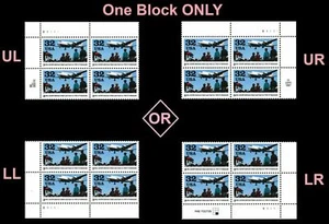 US #3211 MNH Plate Block 1998 Berlin Airlift Plane Blockade [B1111] - Picture 1 of 1