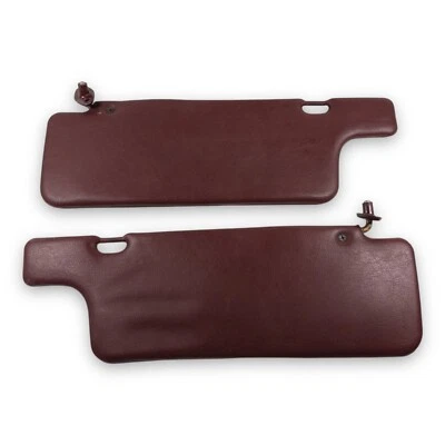 1986-1993 Mazda B Series Driver & Passenger Side Sun Visor Pair Set Red - Image 1 of 4
