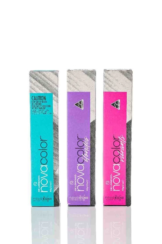 De Lorenzo Novacolor Permanent Hair Colour 60g Tube Delorenzo Hair Dye Salon - image 1 of 4