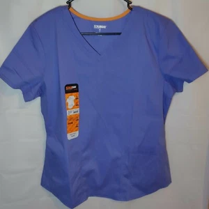 Camicia donna scrub scollo V nuova blu viola - Foto 1 di 5