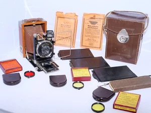 Zeiss Ikon TROPICAL Adoro (230/3) Teak poliert 6x9cm, Tessar 10,5cm/4,5 ETUI ++ - Bild 1 von 24