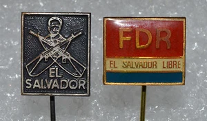 EL SALVADOR FDR guerrilla Frente Democrático Revolucionario FMLN de colección prendedor insignias - Imagen 1 de 3