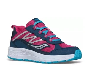 Saucony Dash Navy Pink Jugend Mädchen Größe 4,5 M Schuhe Sneaker SK167383 blau silber - Bild 1 von 15