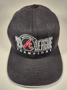 Vintage USA 1999 New Era World Series Druckknopflasche Mütze Yankees Atlanta Braves Neu ohne Etikett - Bild 1 von 9