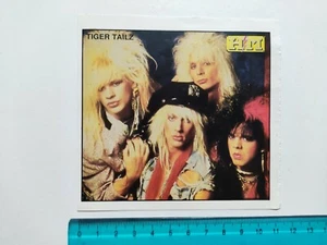 Klebstoff Tiger Tailz Hm Heavy Metall Sticker Autocollant Vintage 80s Original - Bild 1 von 1