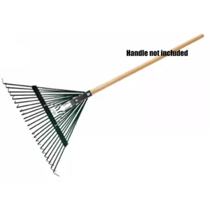 Heavy-Duty 24-Tine Leaf Garden Landscaping Rake with Deluxe Spring - Picture 1 of 12
