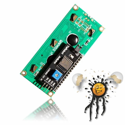 HD44780 LCD-Anzeige 1602 inkl. I2C LCM Interface (montiert) ESP32 Arduino RasPi - Bild 1 von 2