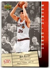 2006-07 Upper Deck Rookie Debut Kyle Korver Basketball Cards #73