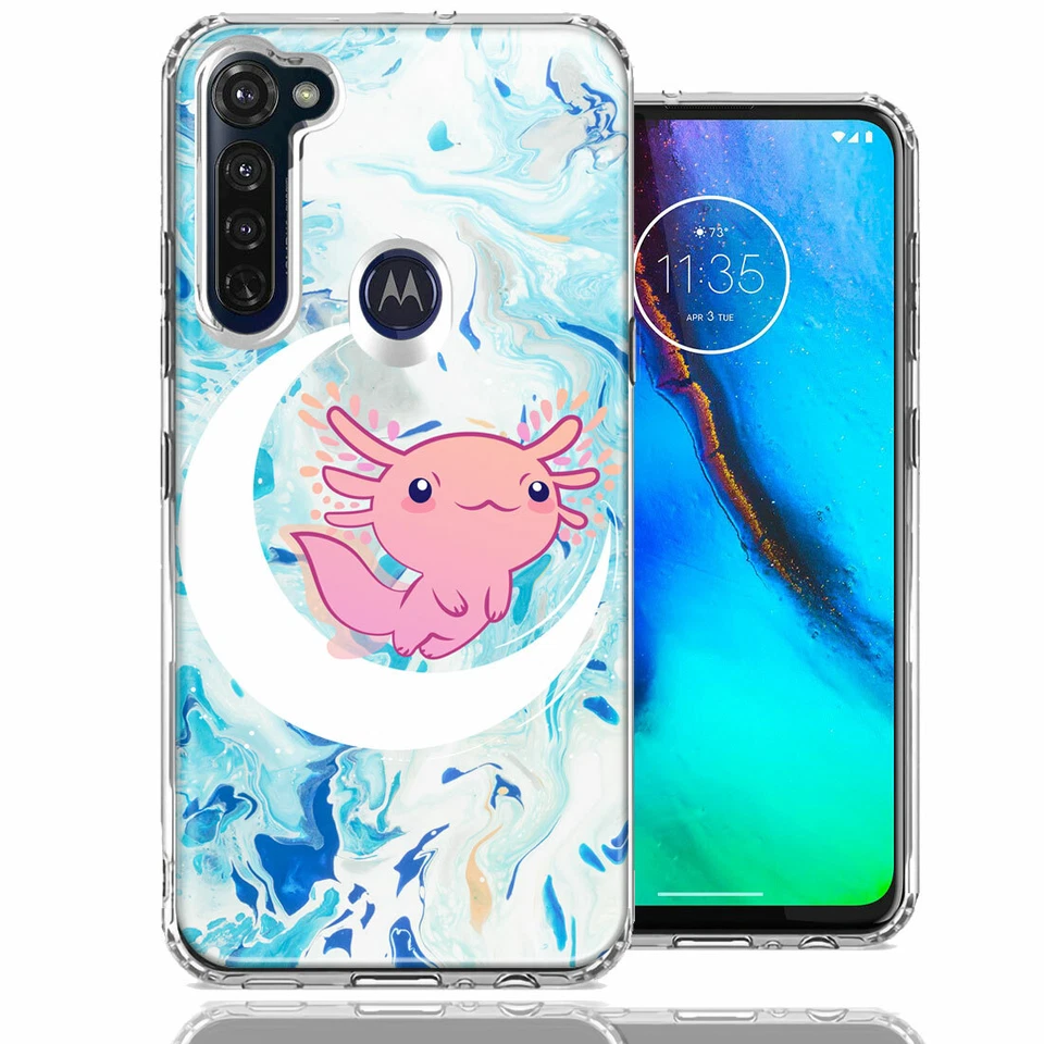 For Motorola Moto G Stylus Axolotl Moon Mable Double Layer Phone Case Cover - Image 1 of 1