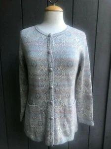Pima Cotton Long  Cardigan Intiwara Size M - Picture 1 of 3