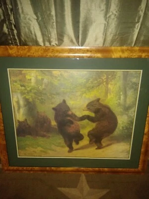 W. H. Beard Dancing Bears 38x32 Profes Enmarcado Provo Centro de Arte Envíos Foto 1 de 4