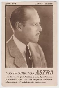 Tarjeta coleccionable Jack Holt 1920 estrella de cine grandes artistas celebra de España - Imagen 1 de 2